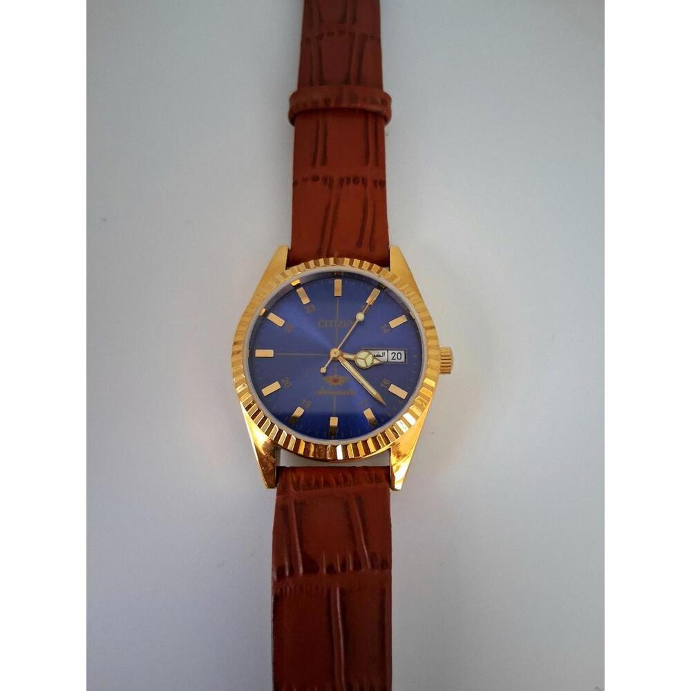 Vintage Men's Automatic Citizen Eagle 7‎ Leather Watch RARE - Picture 5 of 8